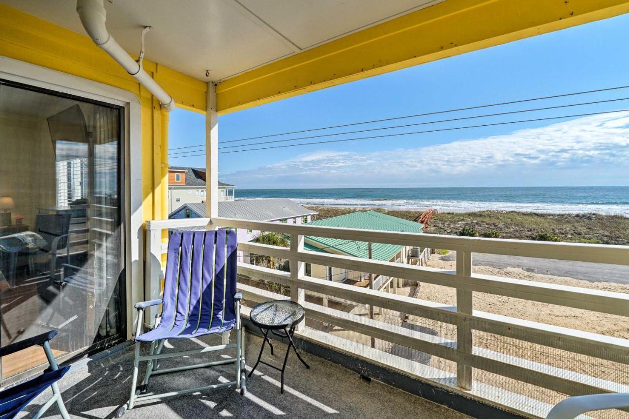 Breezy Beach Retreat With 180-Degree Ocean Views! Daire Carolina Beach Dış mekan fotoğraf