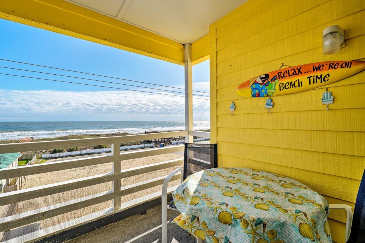 Breezy Beach Retreat With 180-Degree Ocean Views! Daire Carolina Beach Dış mekan fotoğraf